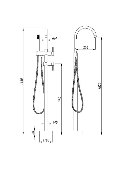 Plan Robinet sur pied E103