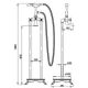 Plan robinet sur pied E105