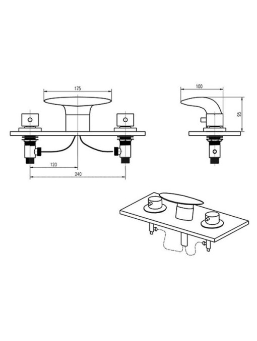 Plan d'implantation de la robinetterie SDLPT09