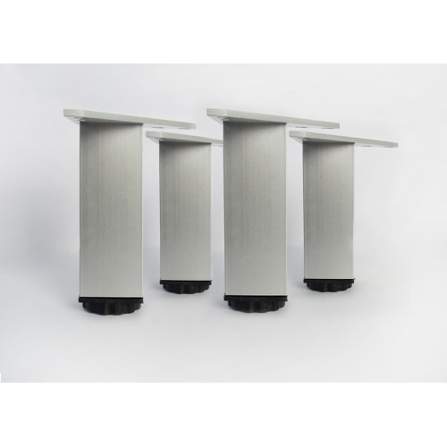 Lot de 4 pieds carrés pour meuble en 120 mm
