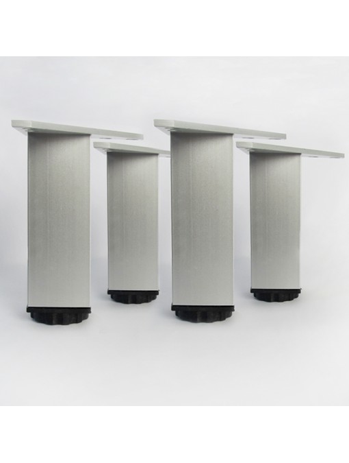Lot de 4 pieds carrés pour meuble en 120 mm