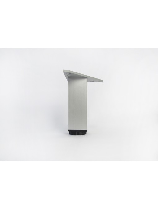Lot de 4 pieds carrés pour meuble en 120 mm avec semelle