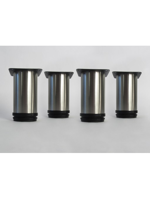 Lot de 4 pieds ronds pour meuble de 10 cm