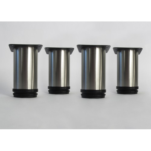 Lot de 4 pieds ronds pour meuble en 100 mm