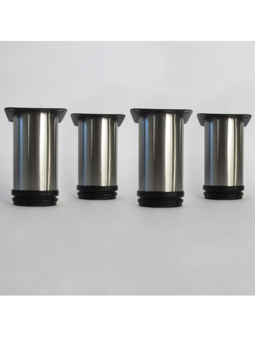 Lot de 4 pieds ronds pour meuble en 100 mm