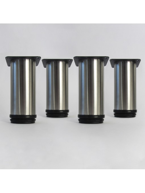 Lot de 4 pieds ronds pour meuble en 120 mm ajustables