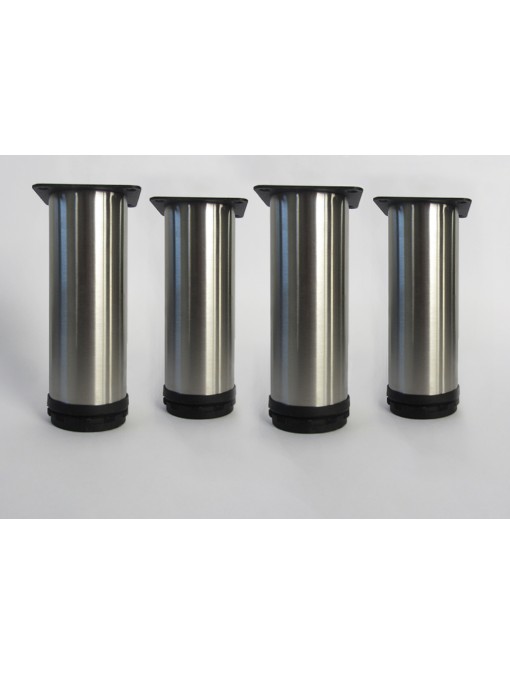 Lot de 4 pieds ronds pour meuble de 15 cm