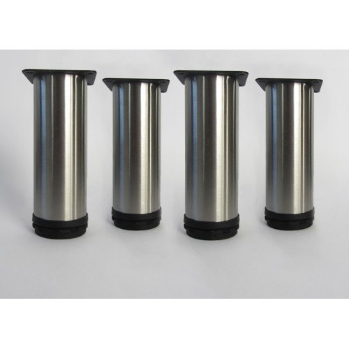 Lot de 4 pieds ronds pour meuble en 150 mm de haut