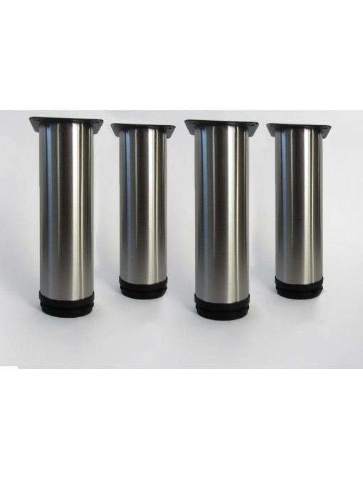 4 pieds ronds pour meuble en 180 mm