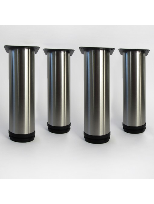 Lot de 4 pieds ronds pour meuble en 18 cm