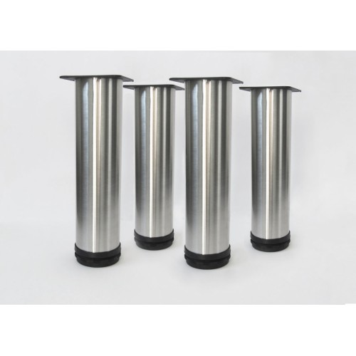 Lot de 4 pieds ronds pour meuble en 20 cm