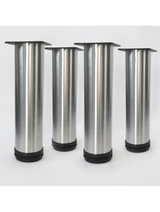 Lot de 4 pieds ronds pour meuble en 20 cm