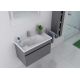 Meuble simple vasque DIS800A Gris taupe