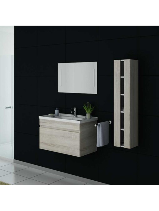 Meuble simple vasque DIS800A couleur Scandinave