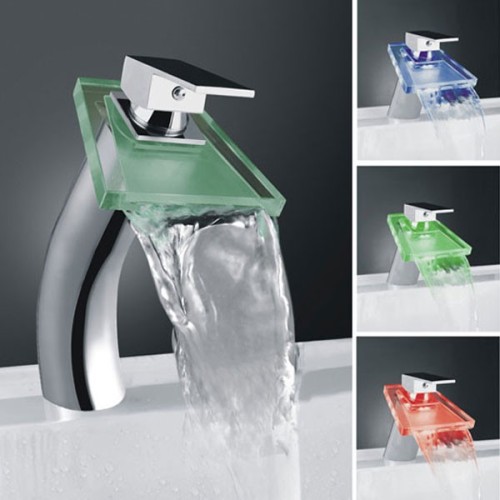 Robinet mitigeur à chromothérapie SDS018A