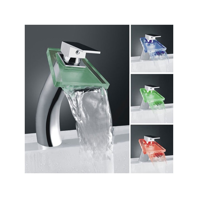 Robinet mitigeur à chromothérapie SDS018A