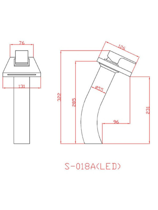 Plan schématique du modèle SDS018A
