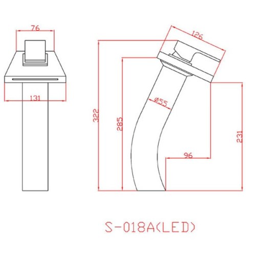 Robinet mitigeur à chromothérapie SDS018A