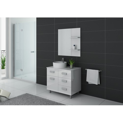 Meuble de salle de bain MILAN Blanc