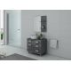 Meuble simple vasque Gris Taupe MILAN