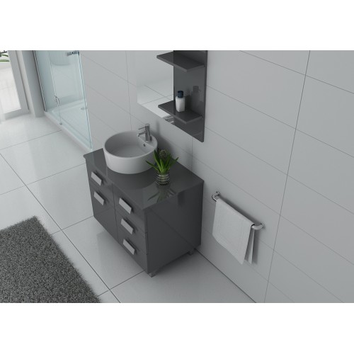 Meuble simple vasque MILAN Gris Taupe