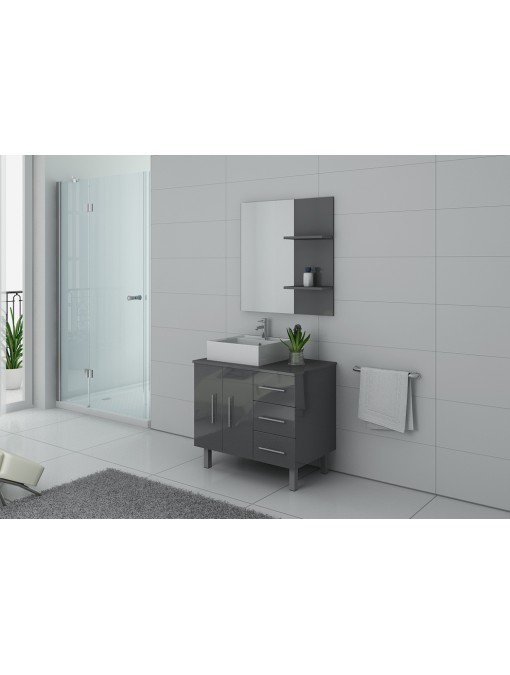 Meuble salle de bain FLORENCE Gris Taupe