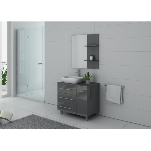 Meuble de salle de bain TOSCANE Gris Taupe