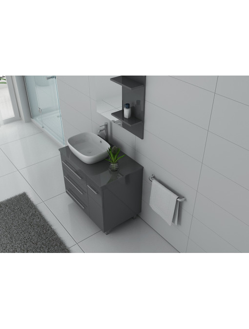 Meuble salle de bain TOSCANE Gris Taupe