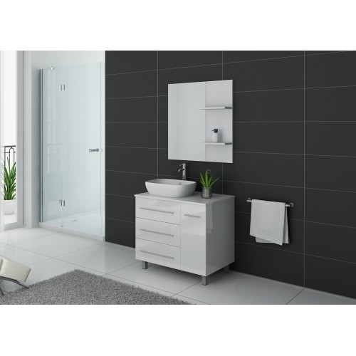 Meuble de salle de bain TOSCANE Blanc