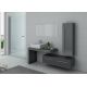 ensemble simple vasque complet dis9250 gris taupe brillant
