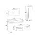 plan et dimensions ensemble dis9250