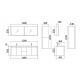 Dimensions ensemble DIS025-1500 Noir