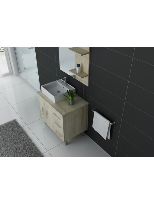 Meuble salle de bain simple vasque FLORENCE Scandinave