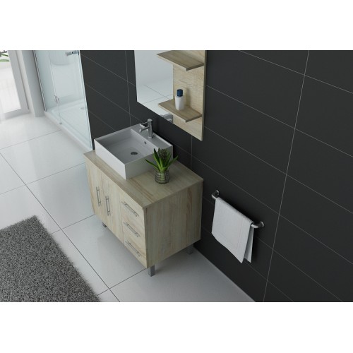 Meuble salle de bain simple vasque FLORENCE Scandinave
