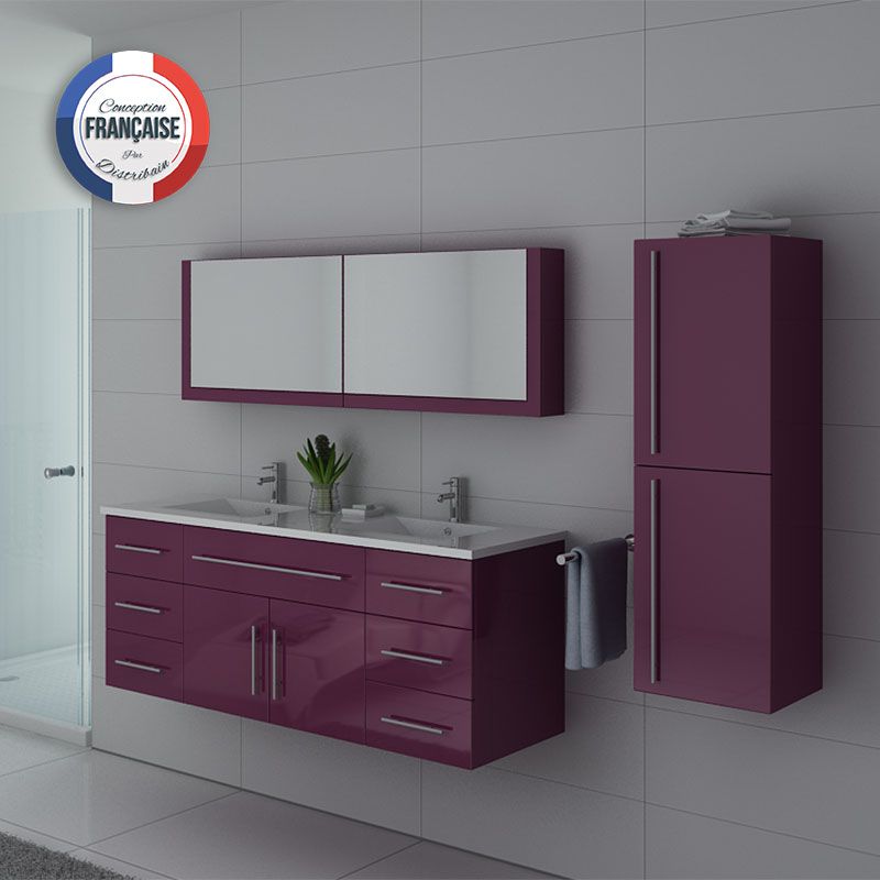 Meuble Salle De Bain Aubergine