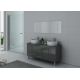 Meuble de salle de bain double vasque Gris taupe