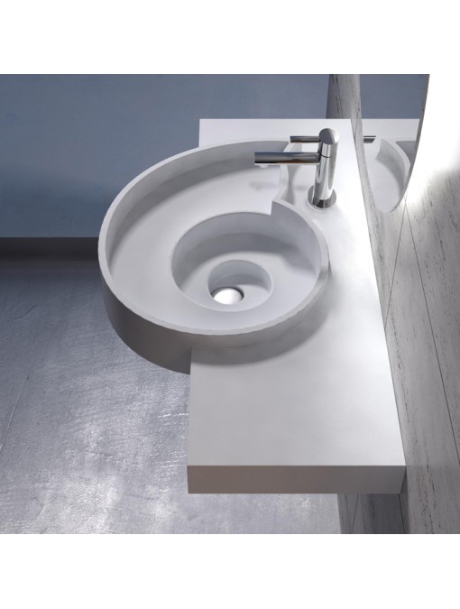 Vasque escargot très design pour ce plan SDPW43