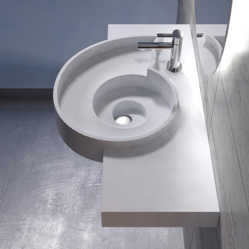 Plan vasque en spiral suspendu SDPW43