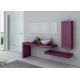 Ensemble de salle de bain double vasque Monza Duo Aubergine