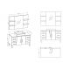 Plan du meuble salle de bain TURIN Blanc