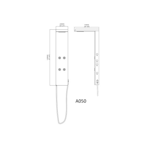 Colonne d'hydromassage A050