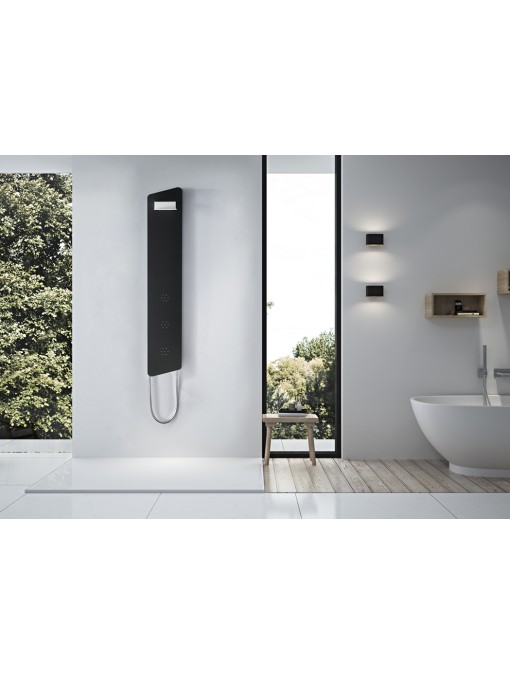 Colonne d'hydromassage noire et blanche A210