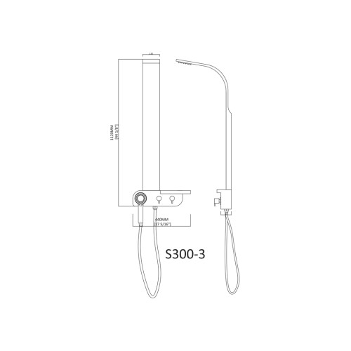 Colonne de douche S300-3