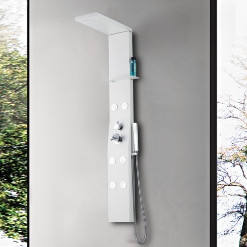 Colonne de douche hydromassante blanche A150