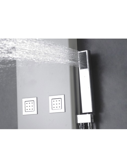 Colonne d'hydromassage A127 avec douchette carrée