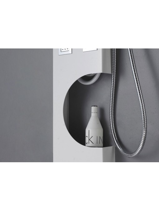 Colonne d'hydromassage A127 avec étagère porte-savon intégrée