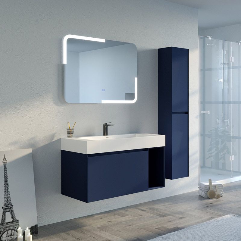 meuble salle de bain artena 1000 bleu saphir