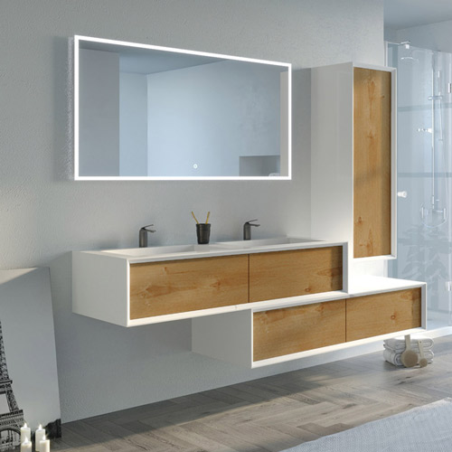 Avigliano 1400 Bois Naturel et Blanc