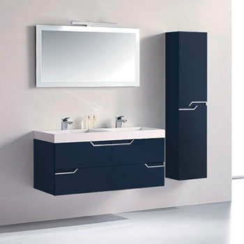 Meuble salle de bain Calabro 1200 Bleu saphir