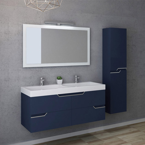 Meuble salle de bain Calabro 1200 Bleu saphir